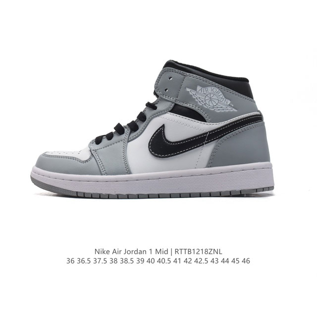 公司级 耐克 Nike Air Jordan 1 Mid 男女子篮球鞋时尚轻盈板鞋aj1乔1运动鞋 乔丹一代 高帮复古休闲篮球鞋 。Air Jordan 1 M