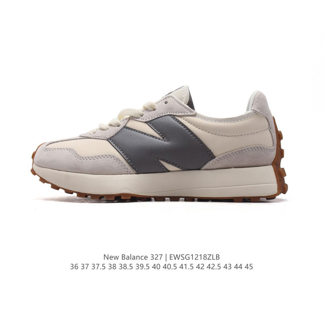 真标 Nb 新百伦 New Balance 327系列复古休闲运动慢跑鞋时尚男女运动鞋 以更纯粹的复古风格设计打造的全新造型 侧身还以解构设计，将 N 字标志以