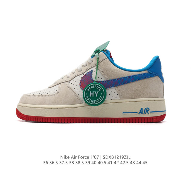 公司级 Af1耐克 Nike Air Force 1 ‘07 Low 空军一号 厚底增高百搭运动板鞋 原楦头原纸板 打造纯正空军版型，专注外贸渠道 全掌内置蜂窝