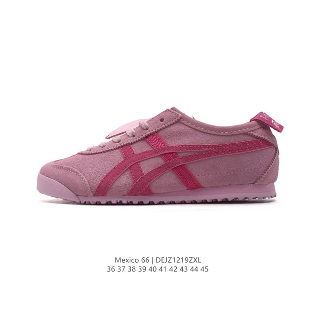 Asics 亚瑟士 男女鞋真标半码制 配足弓鞋垫 日产经典老牌-鬼塚虎 Onitsuka Tiger Mexico 66经典墨西哥系列复古经典百搭板鞋休闲运动鞋