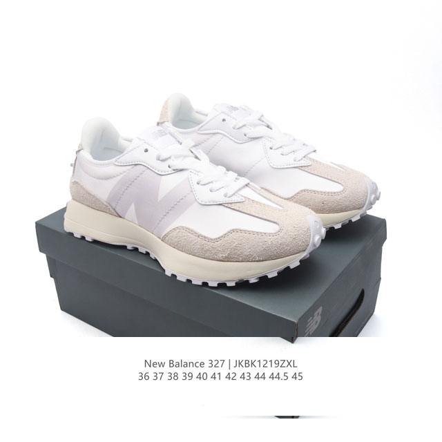 真标 Nb 新百伦 New Balance 327系列复古休闲运动慢跑鞋时尚男女运动鞋 以更纯粹的复古风格设计打造的全新造型 侧身还以解构设计，将 N 字标志以