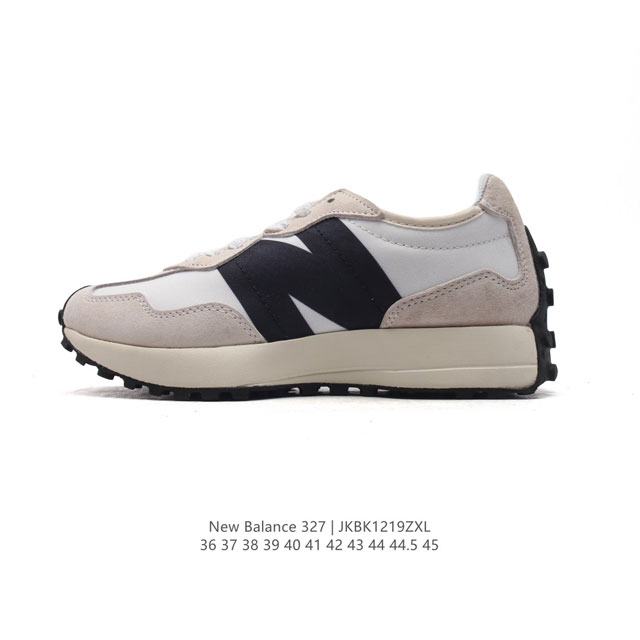 真标 Nb 新百伦 New Balance 327系列复古休闲运动慢跑鞋时尚男女运动鞋 以更纯粹的复古风格设计打造的全新造型 侧身还以解构设计，将 N 字标志以