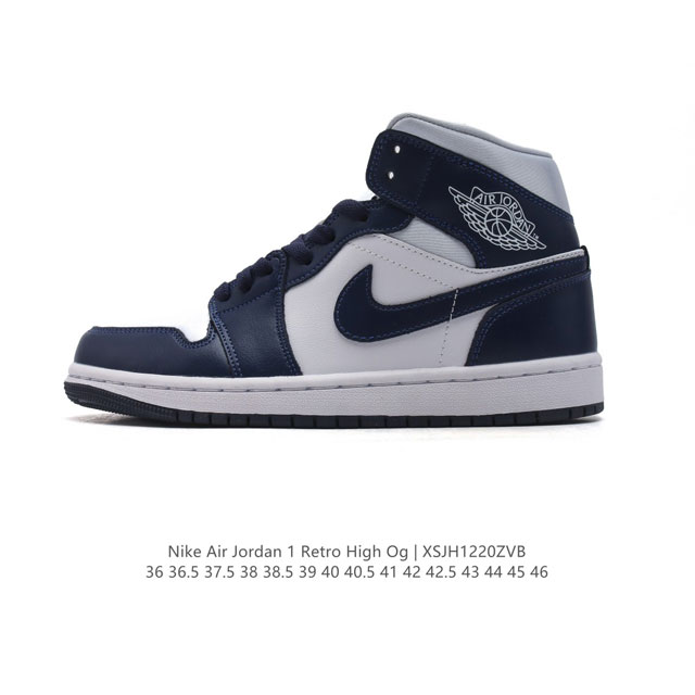 公司级 头层皮 耐克 男女同款运动板鞋 Nike Air Jordan 1 Retro High Og 乔丹一代aj1 乔1 Aj1 篮球鞋复刻运动鞋。皮面高帮