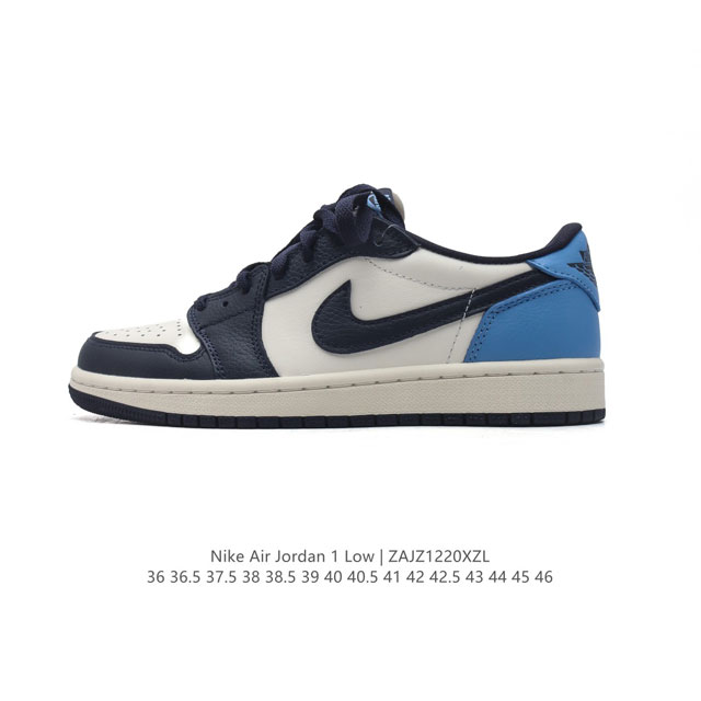 公司级 耐克 乔丹air Jordan 1 Low Aj1 乔1 乔丹1代aj1 低帮复古文化休闲运动篮球鞋。该鞋款从 1985 年元年款汲取设计灵感，焕新演绎