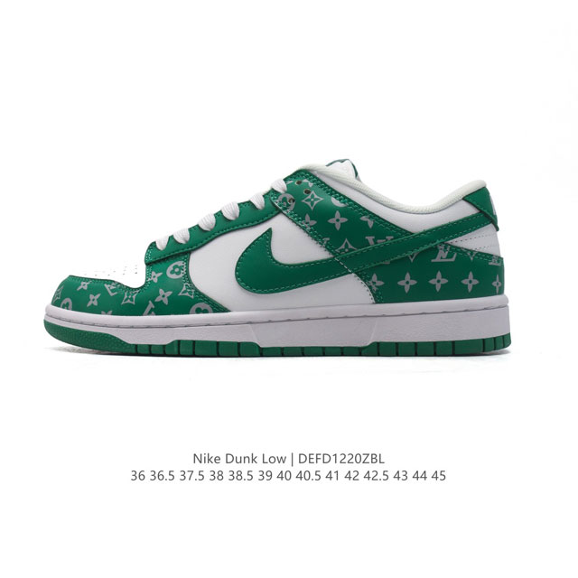 公司级 耐克 Nike Dunk Low Retro 运动鞋复古板鞋 路易威登联名。作为 80 年代经典篮球鞋款，起初专为硬木球场打造，后来成为席卷街头的时尚标