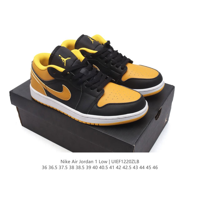 耐克 乔丹air Jordan 1 Low Aj1 乔1 乔丹1代aj1 低帮复古文化休闲运动篮球鞋。该鞋款从 1985 年元年款汲取设计灵感，焕新演绎简约经典