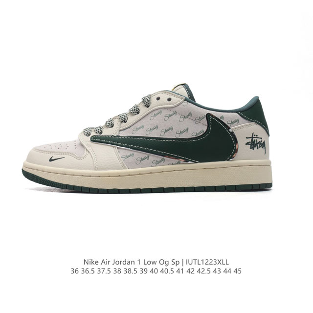 公司级 真标 耐克 Nike Air Jordan 1 Low Og Sp Military Blue Aj1乔1倒勾低帮篮球鞋 Aj1 乔丹1代 Aj1 乔1