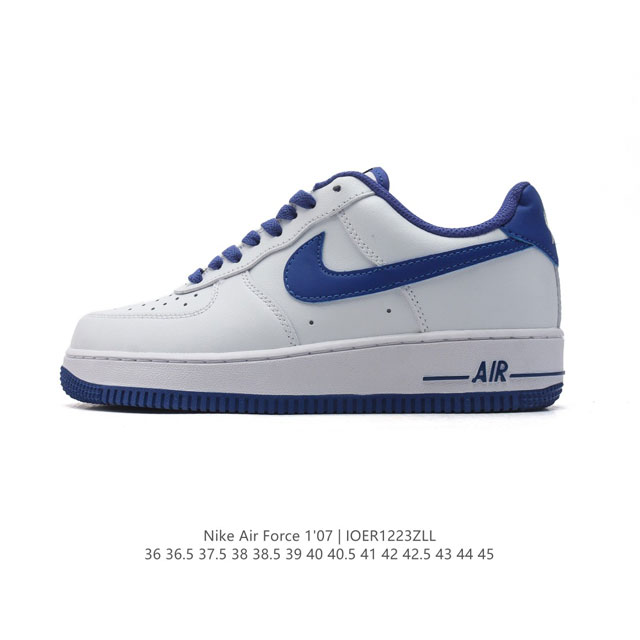 耐克 Nike Air Force 1 '07 Low 空军一号含气垫 小白鞋 低帮百搭厚底增高休闲运动板鞋。柔软、弹性十足的缓震性能和出色的中底设计，横跨复古