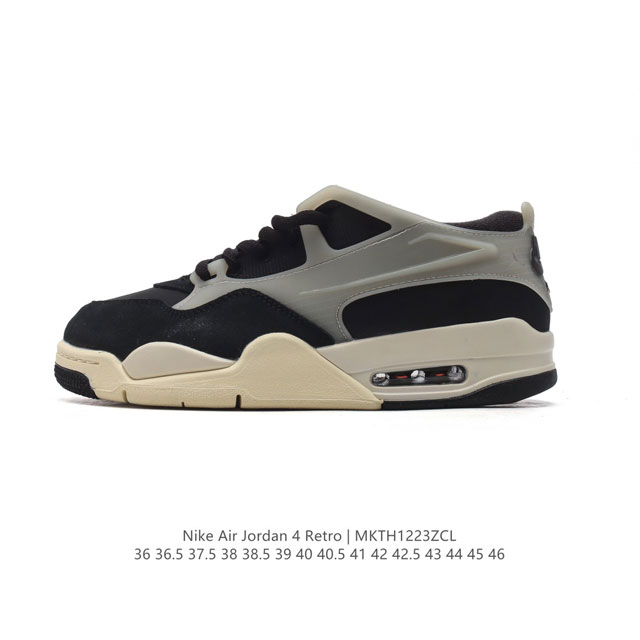 耐克 新款 Nike Air Jordan 4 Retro Og 低帮 迈克尔 乔丹aj4代乔4 复古休闲运动文化篮球鞋。秉承轻量化的速度型篮球鞋设计思想完成设