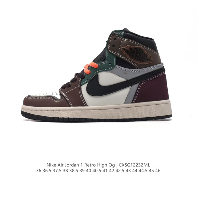 公司级 耐克 男女同款运动板鞋 Nike Air Jordan 1 Retro High Og 乔丹一代aj1 乔1 Aj1 篮球鞋复刻运动鞋。皮面高帮板鞋的设