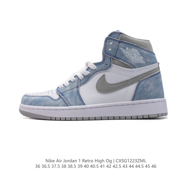 公司级 耐克 男女同款运动板鞋 Nike Air Jordan 1 Retro High Og 乔丹一代aj1 乔1 Aj1 篮球鞋复刻运动鞋。皮面高帮板鞋的设