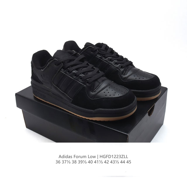 Adidas 阿迪达斯 三叶草 Forum Low 男女运动鞋 摩登演绎篮球风的经典鞋。英文的“Forum”，是进行表达的场所，在这里，可以释放自己的热情，阐述