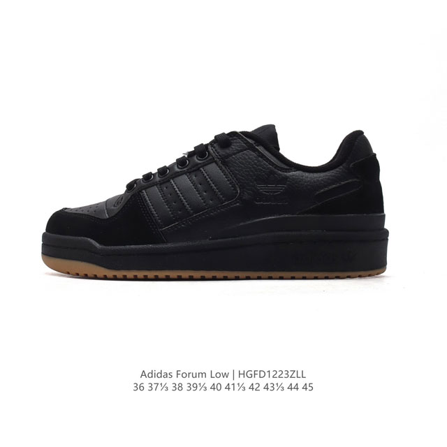 Adidas 阿迪达斯 三叶草 Forum Low 男女运动鞋 摩登演绎篮球风的经典鞋。英文的“Forum”，是进行表达的场所，在这里，可以释放自己的热情，阐述