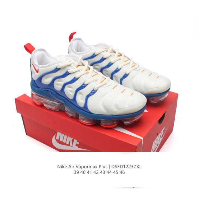 Nike 耐克 Air Vapormax Plus 百搭舒适 织物 低帮 休闲跑步鞋 气垫缓震 防滑耐磨 复古男款运动鞋，具备出众稳定性和非凡缓震性能，带来匠心