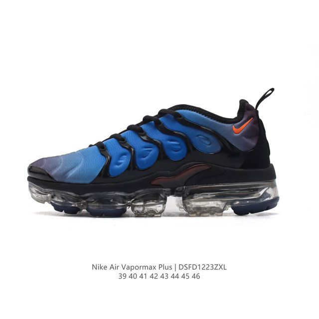 Nike 耐克 Air Vapormax Plus 百搭舒适 织物 低帮 休闲跑步鞋 气垫缓震 防滑耐磨 复古男款运动鞋，具备出众稳定性和非凡缓震性能，带来匠心