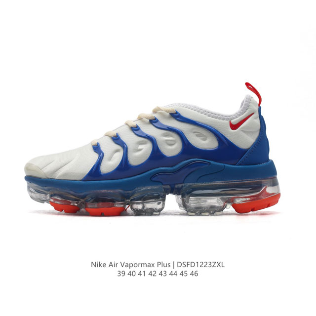 Nike 耐克 Air Vapormax Plus 百搭舒适 织物 低帮 休闲跑步鞋 气垫缓震 防滑耐磨 复古男款运动鞋，具备出众稳定性和非凡缓震性能，带来匠心