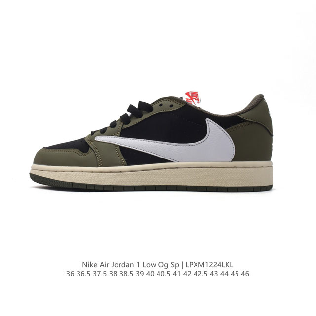 真标 耐克 Nike Air Jordan 1 Low Og Sp Military Blue Aj1乔1倒勾低帮篮球鞋 Aj1 乔丹1代 Aj1 乔1 反向脚