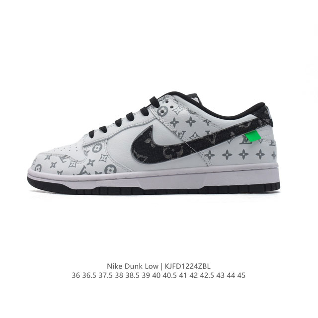 公司级 耐克 Nike Dunk Low Retro 运动鞋复古板鞋 路易威登联名。作为 80 年代经典篮球鞋款，起初专为硬木球场打造，后来成为席卷街头的时尚标