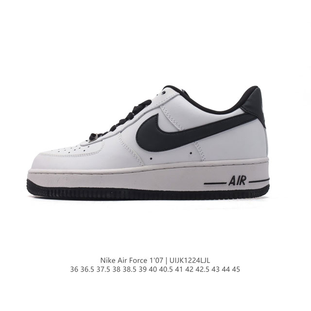 耐克 Nike Air Force 1 '07 Low 空军一号含气垫 小白鞋 低帮百搭厚底增高休闲运动板鞋。柔软、弹性十足的缓震性能和出色的中底设计，横跨复古