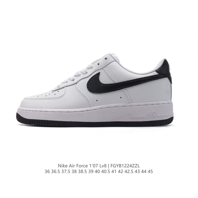 耐克 Nike Air Force 1 '07 Low 空军一号含气垫 小白鞋 低帮百搭厚底增高休闲运动板鞋。柔软、弹性十足的缓震性能和出色的中底设计，横跨复古