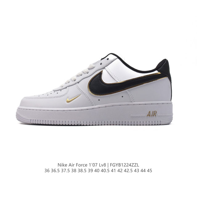 耐克 Nike Air Force 1 '07 Low 空军一号含气垫 小白鞋 低帮百搭厚底增高休闲运动板鞋。柔软、弹性十足的缓震性能和出色的中底设计，横跨复古