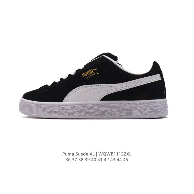 彪马puma Suede Xl 低帮复古轻便透气防滑减震休闲鞋 小白鞋 厚底增高运动板鞋 类型：男女鞋 尺码: 36-45 货号：398708-01 编码：Wq