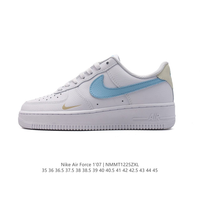 耐克 Nike Air Force 1 '07 Low 空军一号含气垫 小白鞋 低帮百搭厚底增高休闲运动板鞋。柔软、弹性十足的缓震性能和出色的中底设计，横跨复古