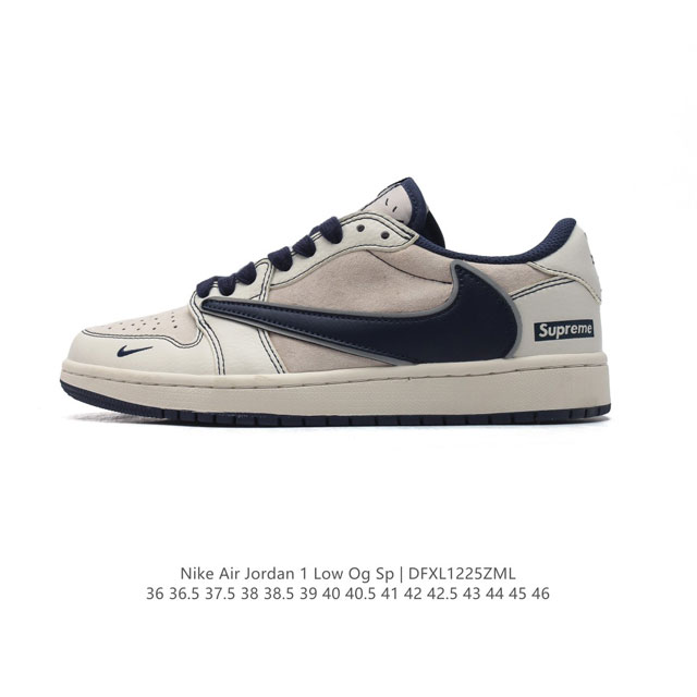 公司级 真标 耐克 Nike Air Jordan 1 Low Og Sp Military Blue Aj1乔1倒勾低帮篮球鞋 Aj1 乔丹1代 Aj1 乔1