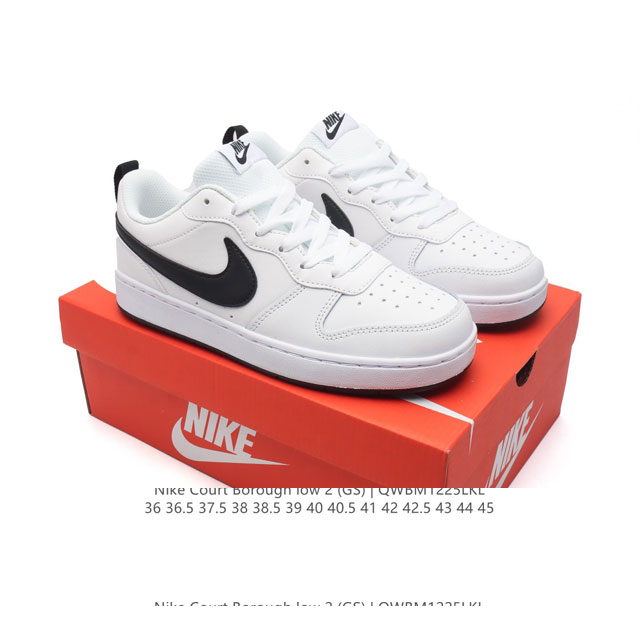 耐克 Nike Court Borough Low Cb2 小空军低帮百搭透气休闲运动板鞋 全套原纸板楦头开发 原汁原味 完美呈现版型 原数据独家私模大底 超高