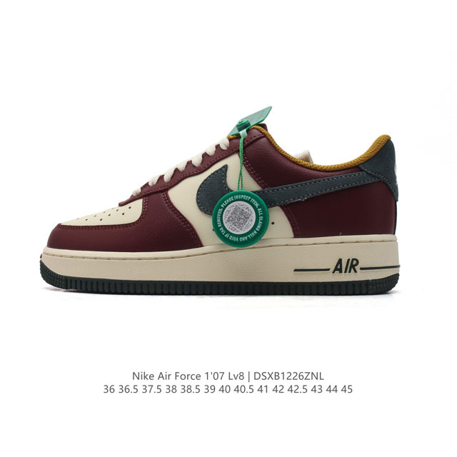 附赠送logo清洁刷 Af1耐克 Nike Air Force 1 ‘07 Low 空军一号 小白鞋 厚底增高百搭休闲运动板鞋 原楦头原纸板 打造纯正空军版型，