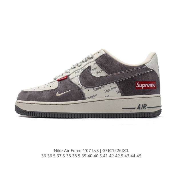 公司级 Af1耐克 Nike Air Force 1 ‘07 Low 空军一号 厚底增高百搭运动板鞋 原楦头原纸板 打造纯正空军版型，专注外贸渠道 全掌内置蜂窝