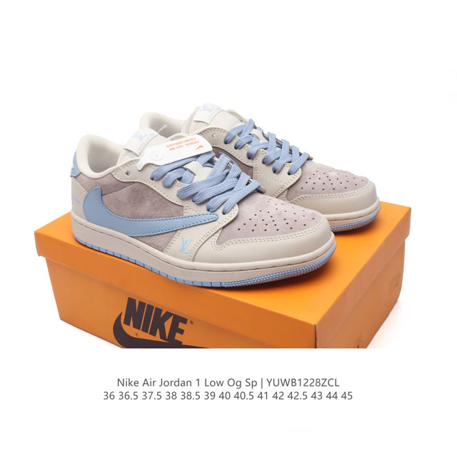 特价 真标 耐克 Nike Air Jordan 1 Low Og Sp Military Blue Aj1乔1倒勾低帮篮球鞋 Aj1 乔丹1代 Aj1 乔1