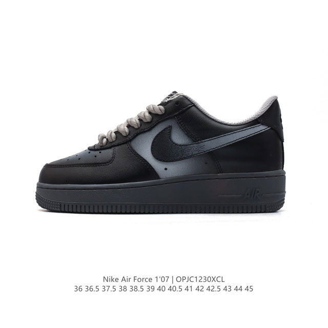 公司级 Af1耐克 Nike Air Force 1 ‘07 Low 空军一号 厚底增高百搭运动板鞋 原楦头原纸板 打造纯正空军版型，专注外贸渠道 全掌内置蜂窝