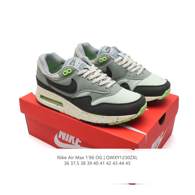 耐克nike Air Max 1'86 Og 经典复古小气垫缓震跑步鞋，穿上nike Air Max 1 '86 Og 高尔夫球鞋，成就街头传奇。该鞋款舒适耐穿