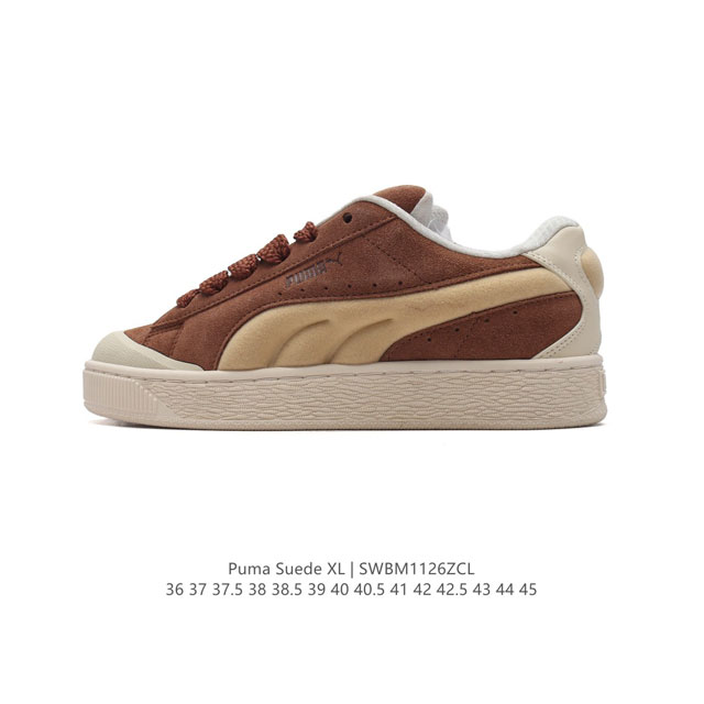 彪马puma Suede Xl 低帮复古轻便透气防滑减震休闲鞋 厚底增高运动板鞋 类型：男女鞋 尺码: 36-45含半码 货号：399415-03 编码：Swb