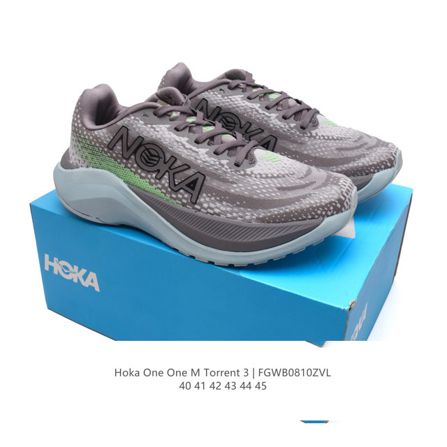 Hoka One One 短程越野竞速越野跑步 Torrent 3 耐磨舒适轻量透气缓震轻便防滑训练运动跑步鞋户外防滑抓地 厚底针织鞋面透气徒步鞋。专为您的脚型