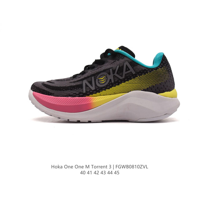 Hoka One One 短程越野竞速越野跑步 Torrent 3 耐磨舒适轻量透气缓震轻便防滑训练运动跑步鞋户外防滑抓地 厚底针织鞋面透气徒步鞋。专为您的脚型