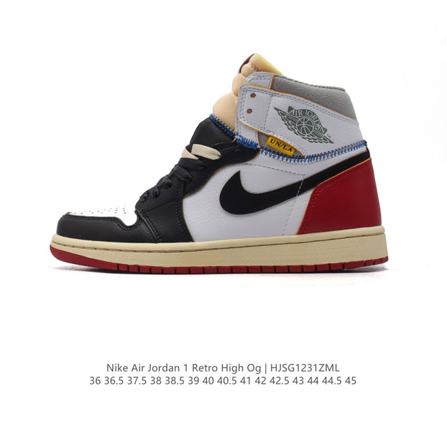 公司级 耐克 男女鞋 Nike Air Jordan 1 Retro High Og 乔丹一代aj1 乔1 Aj1 篮球鞋复刻运动鞋。皮面高帮板鞋的设计灵感源自