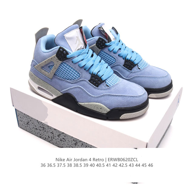 特价 耐克 Nike Air Jordan 4 Retro Og迈克尔 乔丹aj4代乔4 中帮复古休闲运动文化篮球鞋。秉承轻量化的速度型篮球鞋设计思想完成设计，