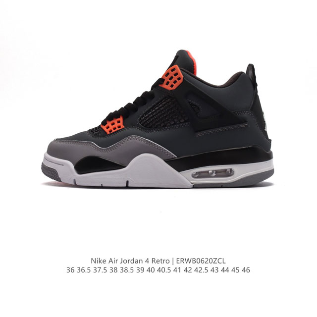 特价 耐克 Nike Air Jordan 4 Retro Og迈克尔 乔丹aj4代乔4 中帮复古休闲运动文化篮球鞋。秉承轻量化的速度型篮球鞋设计思想完成设计，