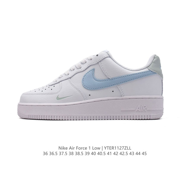 耐克 Nike Air Force 1 '07 Low 空军一号含气垫 小白鞋 低帮百搭厚底增高休闲运动板鞋。柔软、弹性十足的缓震性能和出色的中底设计，横跨复古