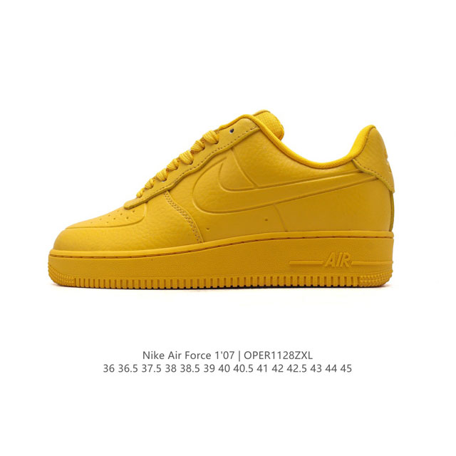 降价原价 元 耐克 Nike Air Force 1 '07 Low 空军一号含气垫 小白鞋 低帮百搭厚底增高休闲运动板鞋。柔软、弹性十足的缓震性能和出色的中底