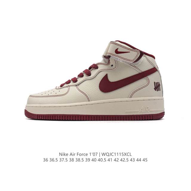 公司级 耐克 Nike Air Force 1 ‘07 High 空军一号 Af1 高帮魔术贴百搭休闲厚底增高运动板鞋时尚男女鞋，柔软、弹性十足的缓震性能和出色