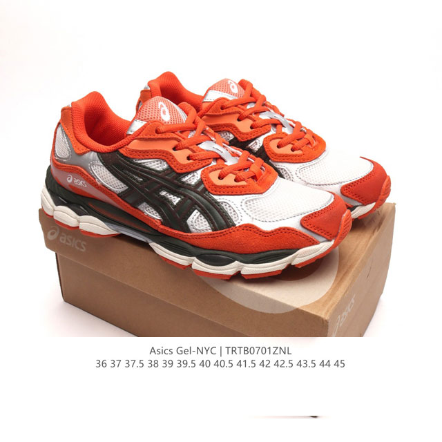 Asicsgel-Nyc复古单品 亚瑟士asicstiger 新款休闲鞋 厚底街头运动休闲鞋，Asics亚瑟士推出全新gel-Nyc，彰显纽约都市活力。这次的新