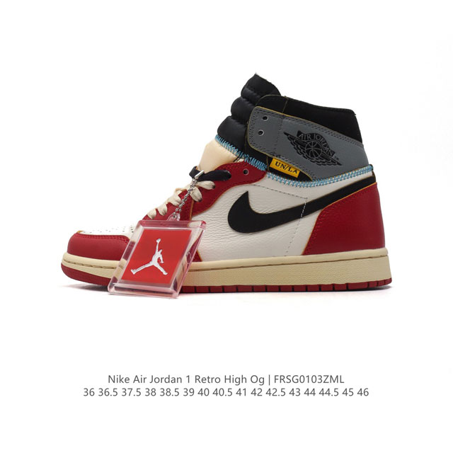 公司级 耐克 男女鞋 Nike Air Jordan 1 Retro High Og 乔丹一代aj1 乔1 Aj1 篮球鞋复刻运动鞋。皮面高帮板鞋的设计灵感源自