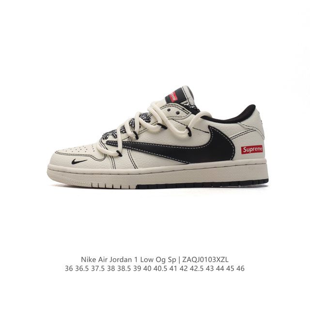 公司级 真标 耐克 Nike Air Jordan 1 Low Og Sp Military Blue Aj1乔1倒勾低帮篮球鞋 解构绑带 双鞋带 Aj1 乔丹