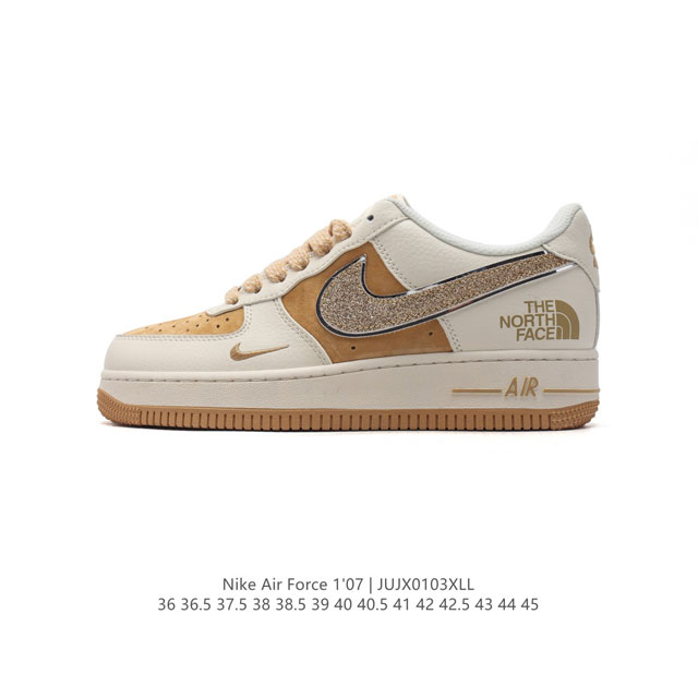 公司级 Af1耐克 Nike Air Force 1 ‘07 Low 空军一号 北面 北脸联名 厚底增高百搭运动板鞋 原楦头原纸板 打造纯正空军版型，专注外贸渠