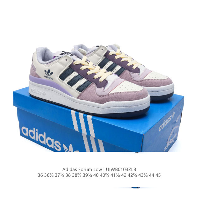 Adidas 阿迪达斯 三叶草 Forum Low 男女运动鞋 摩登演绎篮球风的经典鞋。英文的“Forum”，是进行表达的场所，在这里，可以释放自己的热情，阐述