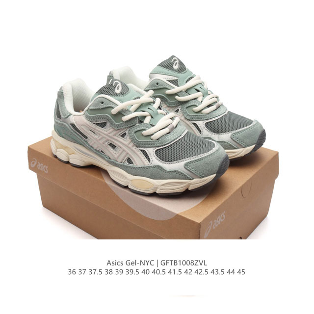 公司级 Asicsgel-Nyc复古单品 亚瑟士asicstiger 新款休闲鞋 厚底街头运动休闲鞋，Asics亚瑟士推出全新gel-Nyc，彰显纽约都市活力。