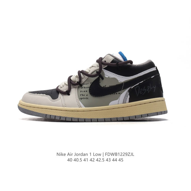 公司级 耐克 乔丹air Jordan 1 Low Aj1 乔1 乔丹1代aj1 解构绑带 双鞋带 低帮复古文化休闲运动篮球鞋。该鞋款从 1985 年元年款汲取